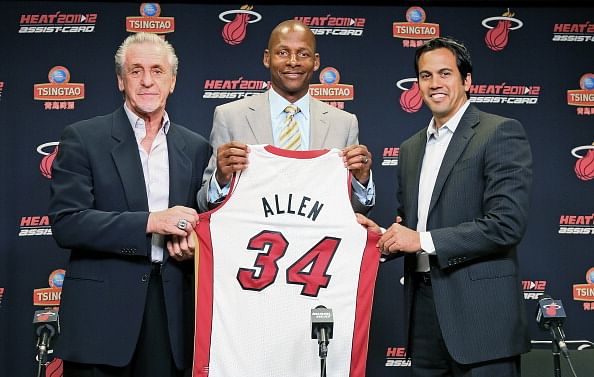 Miami Heat Introduce Ray Allen