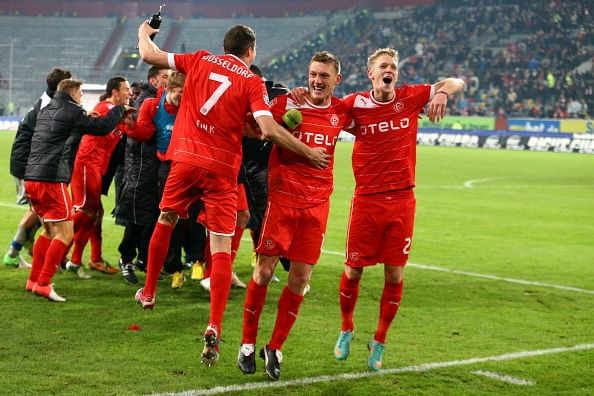 Dusseldorf stun Frankfurt 4-0 in German Bundesliga