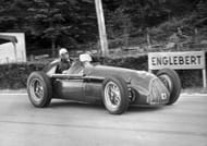 Juan Fangio At The High-Speed Grand Prix Of Francorchamps 1951