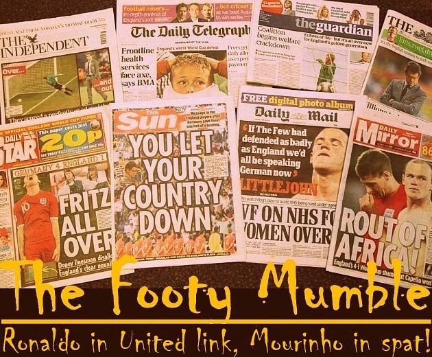 The Footy Mumble: Ronaldo in United link, Mourinho in spat!