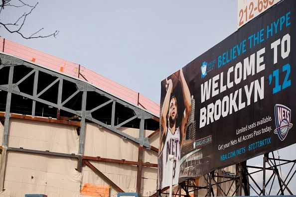 Construction On The New Jersey Net&#039;s New Home In Brooklyn, The Barclays Center Continues