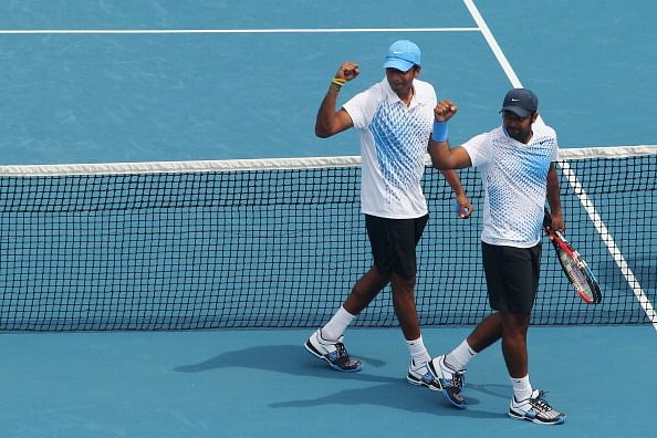 Leander Paes and Mahesh Bhupati - on different sides