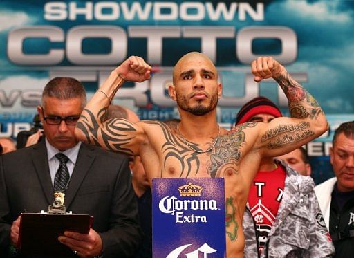 Miguel Cotto is going up against undefeated US boxer Austin Trout