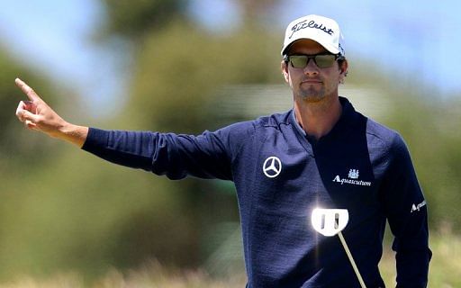 Adam Scott beat Ian Poulter by 4 shots in Melbourne last month to win the Australian Masters for the first time