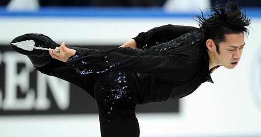 Japan&#039;s Daisuke Takahashi performs during his men free skate