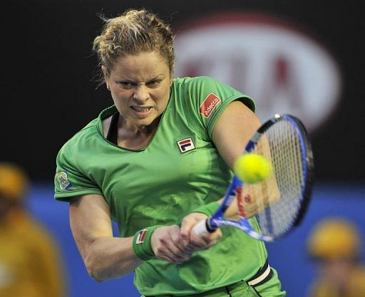 Former world number one Kim Clijsters, pictured on January 29, 2011