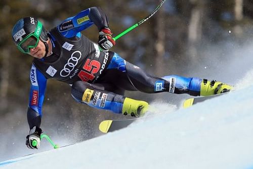 Steven Nyman in the men's downhill on November 30, 2012 in Beaver Creek, Colorado.