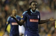 Kenwyne Jones during a match in Valencia on February 23, 2012