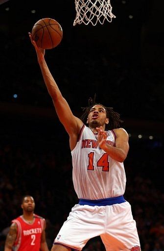 Chris Copeland of the New York Knicks heads for the net against Houston Rockets on December 17, 2012