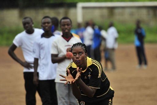 People play cricket at Kingtom Oval, Sierra Leone&#039;s only cricket ground, on November 15, 2012