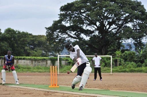 People play cricket at Kingtom Oval in Freetown, Sierra Leone&#039;s only cricket ground, on November 15, 2012