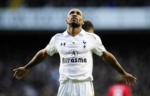 Tottenham&#039;s Jermain Defoe reacts after missing a chance on goal during their match against Swansea, on December 16, 2012