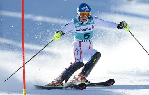 Marlies Schild of Austria competes on November 25, 2012