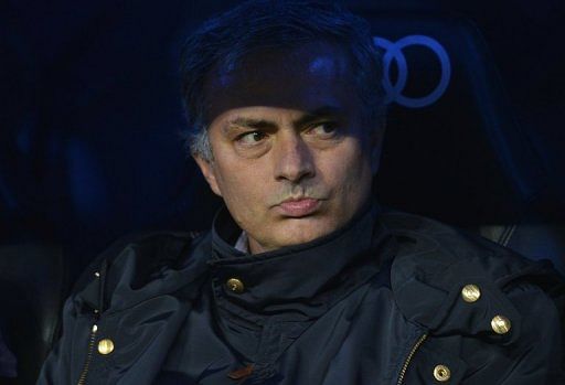 Jose Mourinho at Bernabeu stadium in Madrid, December 16, 2012