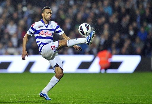 Queens Park Rangers&#039; defender Jose Bosingwa clears the ball in London on October 21, 2012