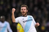 Chelsea's Juan Mata celebrates scoring the opening goal in Norwich on December 26, 2012