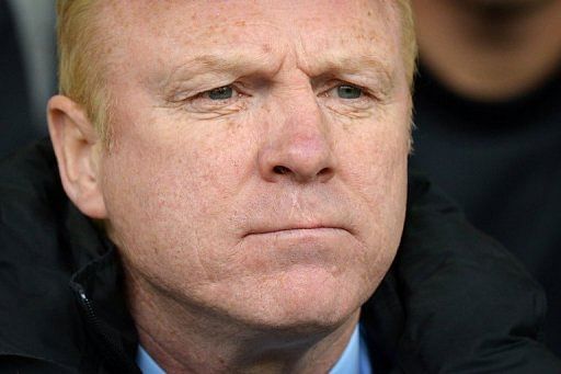 Aston Villa manager Alex McLeish at The Hawthorns in West Bromwich, West Midlands, England on April 28, 2012