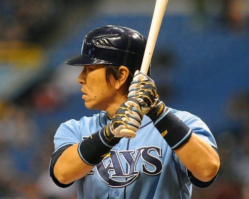 Hideki Matsui, seen here while batting for the Tampa Bay Rays, in St. Petersburg, Florida, on July 22, 2012