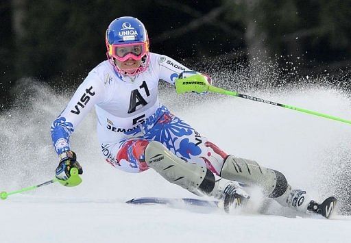 Slovakia&#039;s Veronika Velez Zuzulova competes on December 29, 2012