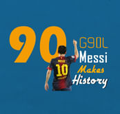 A break-down of Lionel Messi's 90 goals