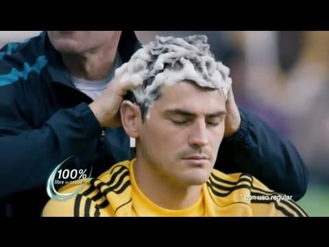 Video: Casillas and Joe Hart in weird shampoo ad