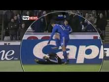 VIDEO: Eden Hazard kicks ball boy, gets red card