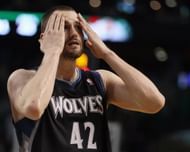 Kevin Love #42 of the Minnesota Timberwolves
