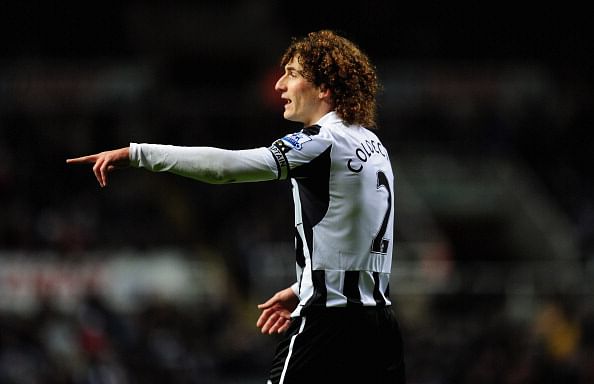 NEWCASTLE UPON TYNE, ENGLAND - DECEMBER 03:  Newcastle player Fabricio Coloccini in action during the Barclays Premier League match between Newcastle United and Wigan Athletic at St James&#039; Park on December 3, 2012 in Newcastle upon Tyne, England.  