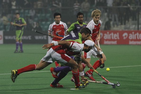 Hockey India League Match Between Delhi Waveriders And Mumbai Magician