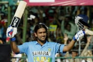 Indian batsman Mahendra Singh Dhoni wave