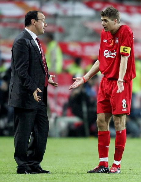 Liverpool&#039;s Spanish Manager Rafael Benit