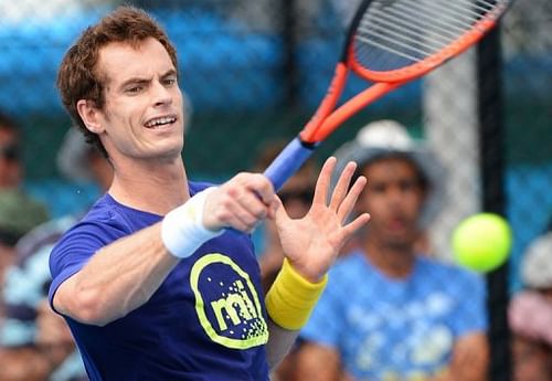 Andy Murray, pictured during a training session in Brisbane, on January 1, 2013