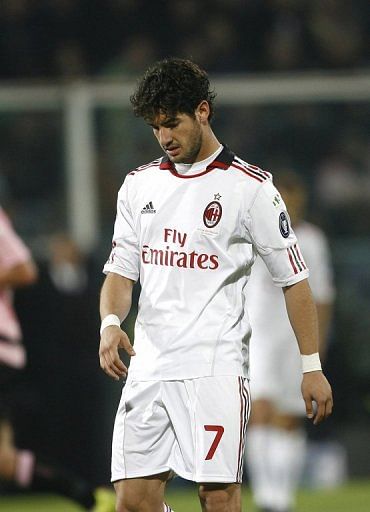 AC Milan&#039;s forward Alexandre Pato, pictured during a Coppa Italia match in Palermo, on May 10, 2011