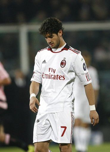 AC Milan's forward Alexandre Pato, pictured during a Coppa Italia match in Palermo, on May 10, 2011