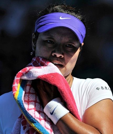 Li Na, pictured during the 2012 Australian Open, on January 22, 2012