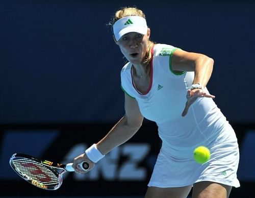 Australia's Alicia Molik is pictured at the Australian Open in Melbourne on January 20, 2011