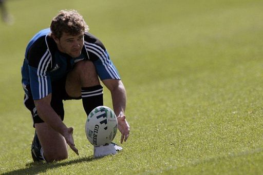 Nick Evans in practice on September 28, 2007