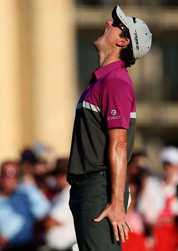 Justin Rose after losing the final round of the Abu Dhabi Golf Championship on January 20, 2013