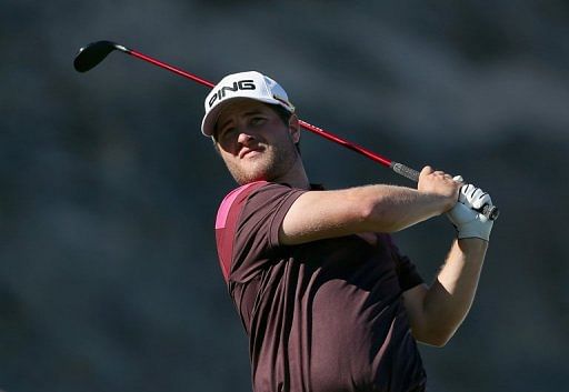 Sweden&#039;s David Lingmerth during the final round of the Humana Challenge in La Quinta, California on January 20, 2013