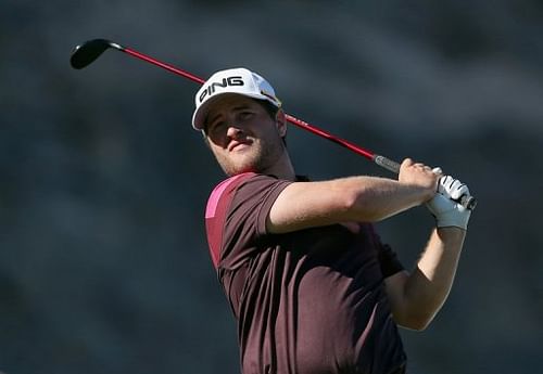 Sweden's David Lingmerth during the final round of the Humana Challenge in La Quinta, California on January 20, 2013