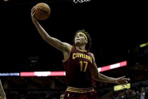 Anderson Varejao of the Cleveland Cavaliers pulls down a rebound at Bradley Center on November 3, 2012 in Milwaukee