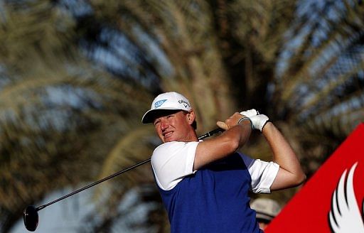 South Africa&#039;s Ernie Els during the Abu Dhabi Golf Championship in the Emirati capital on January 18, 2013