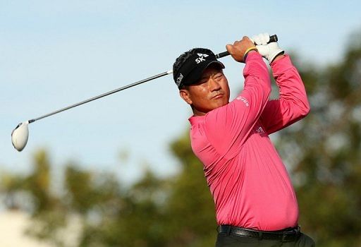 South Korea&#039;s K.J. Choi during the first round of the Farmers Insurance Open at Torrey Pines on January 24, 2013