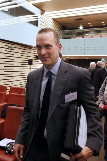 US Anti-Doping Agency chief Travis Tygart is pictured in Paris on November 12, 2012