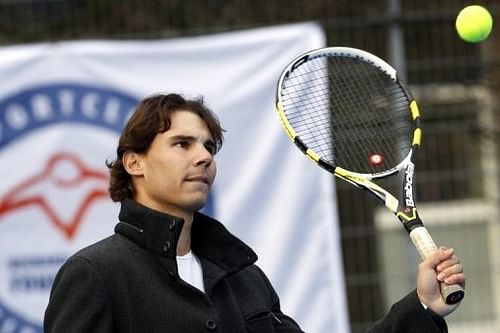 Spain's Rafael Nadal is pictured in Rotterdam on November 28, 2012