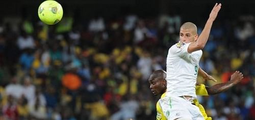 Algeria forward Islam Slimani during their Africa Cup of Nations match against Togo in Rustenburg on January 26, 2013