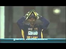 Video: Wicketkeeper forgets law of gravity gets hit on the head