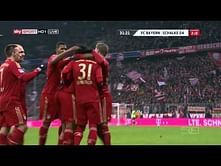Perfectly placed freekick from Bastian Schweinsteiger
