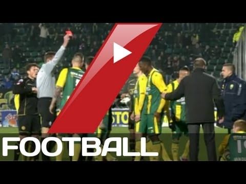 Video: One of the weirdest red cards ever!