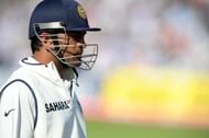 India's MS Dhoni leaves the field after
